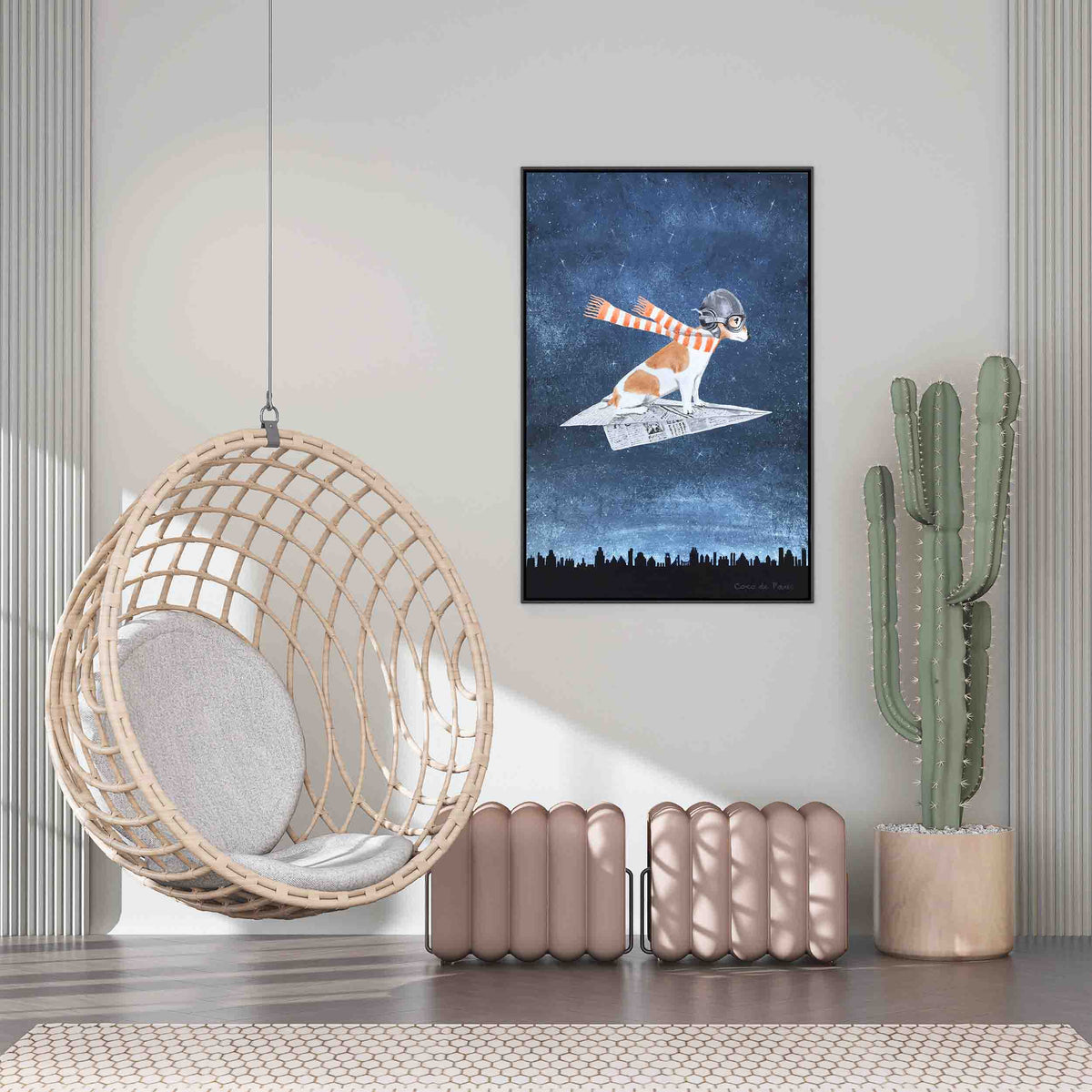 Fernwood Axis Terrier Canvas Wall Art — gallery image 2
