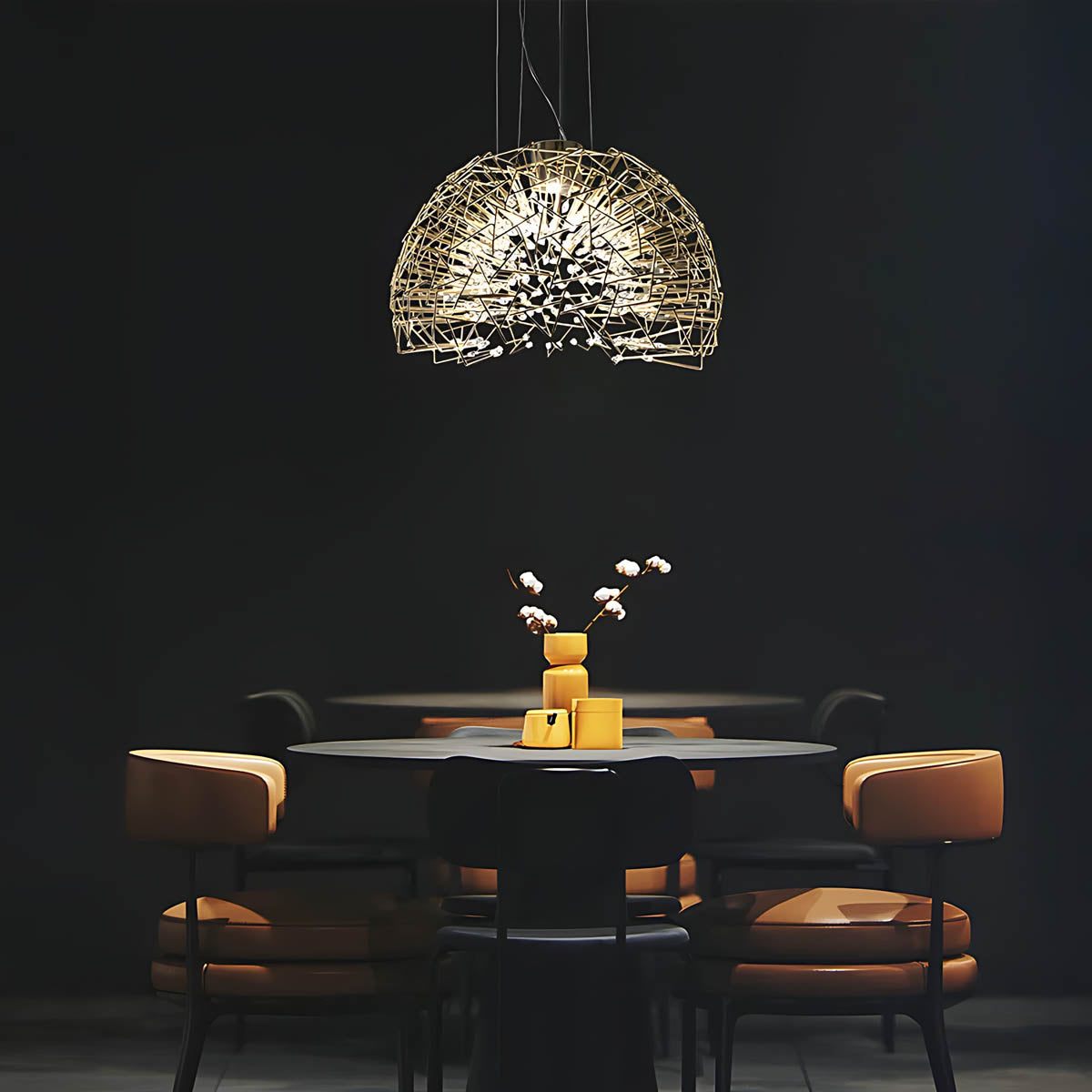Hawick Frame Crystal Dome Chandelier — gallery image 2