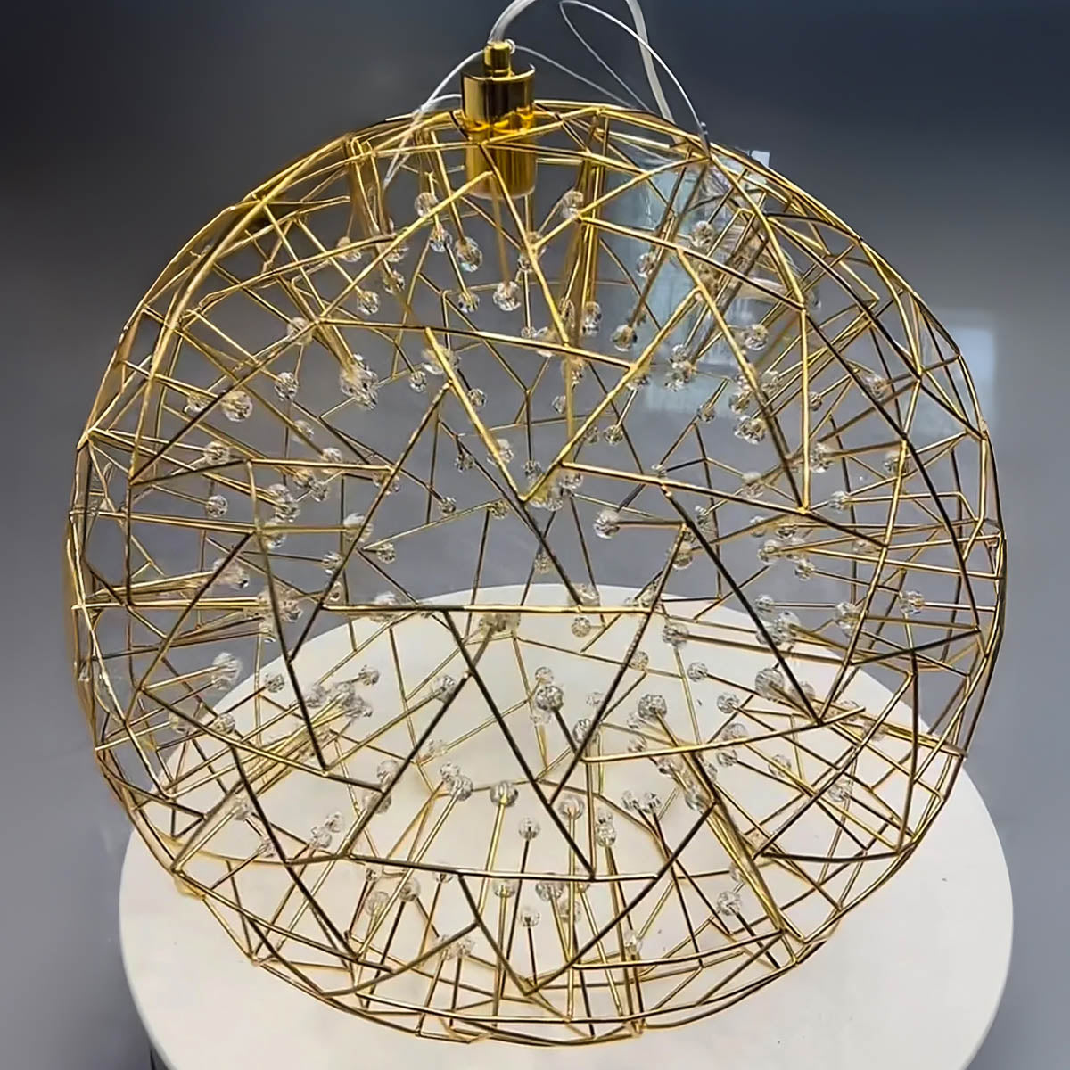 Hawick Frame Crystal Dome Chandelier — gallery image 10