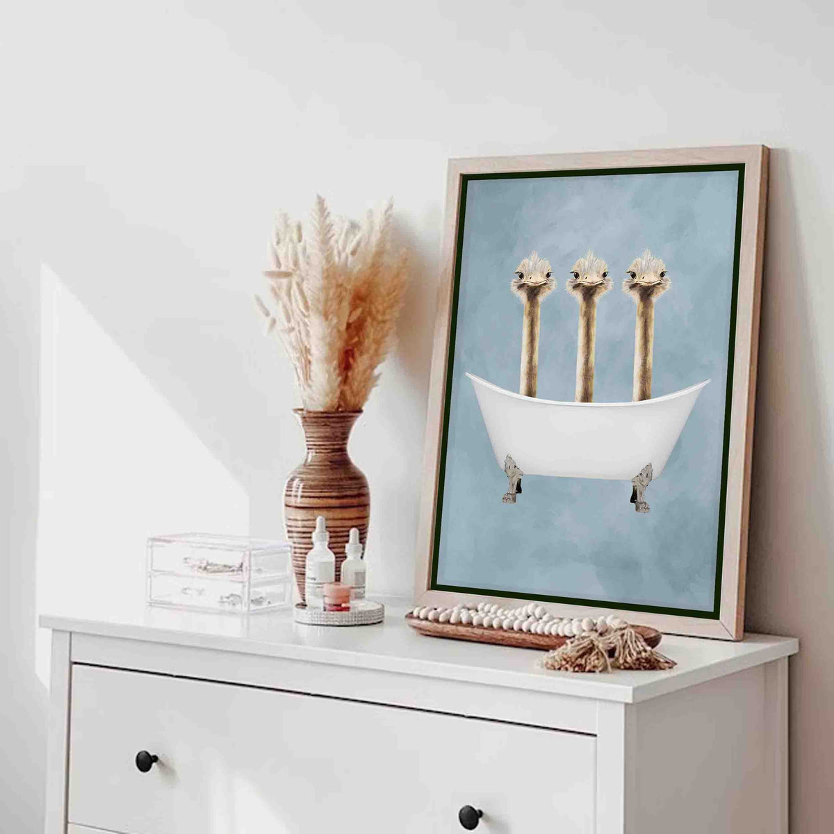 Briarley Axis Ostrich Canvas Wall Art — gallery image 4