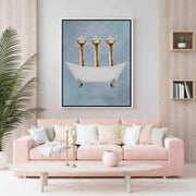 Briarley Axis Ostrich Canvas Wall Art — gallery image 2