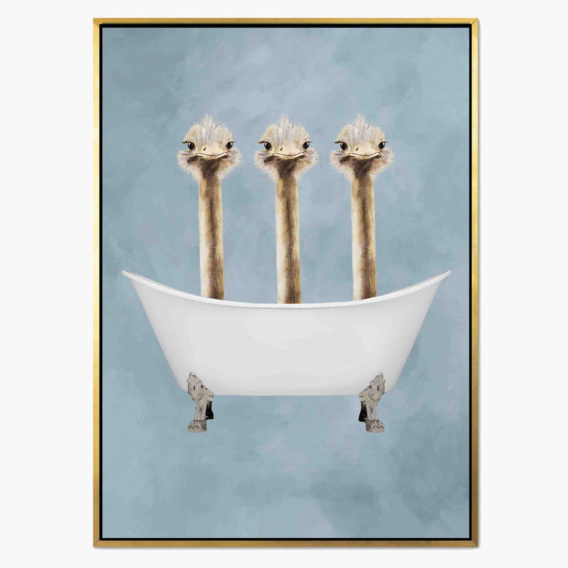 Briarley Axis Ostrich Canvas Wall Art — gallery image 1