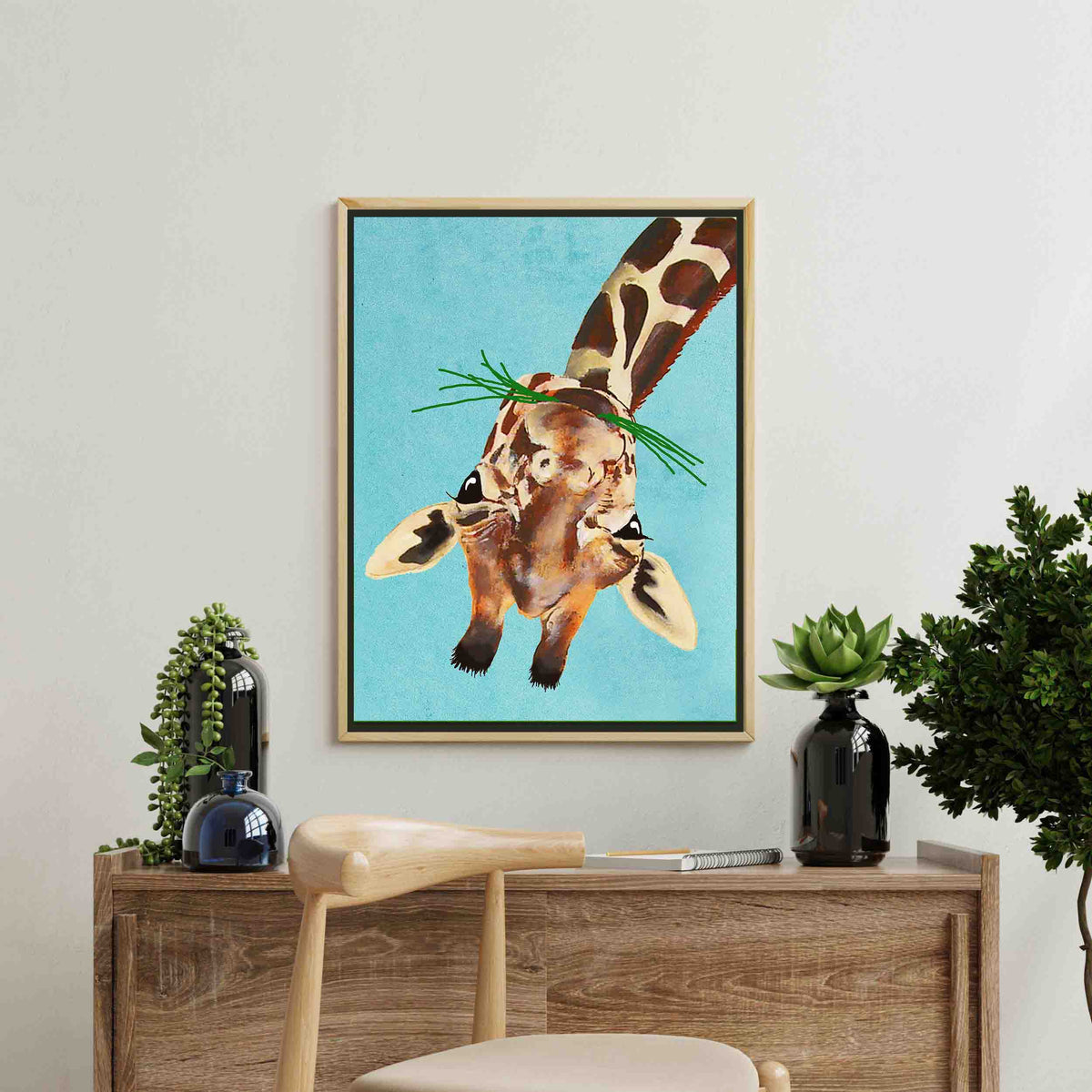 Mossley Axis Giraffe Canvas Wall Art — gallery image 6