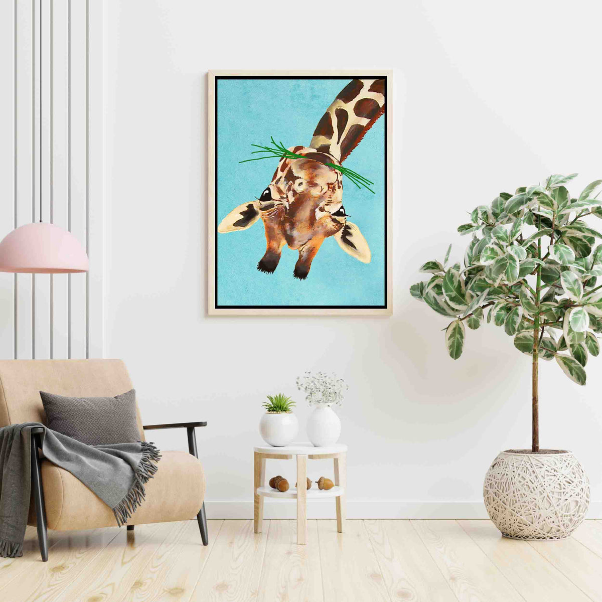 Mossley Axis Giraffe Canvas Wall Art — gallery image 7