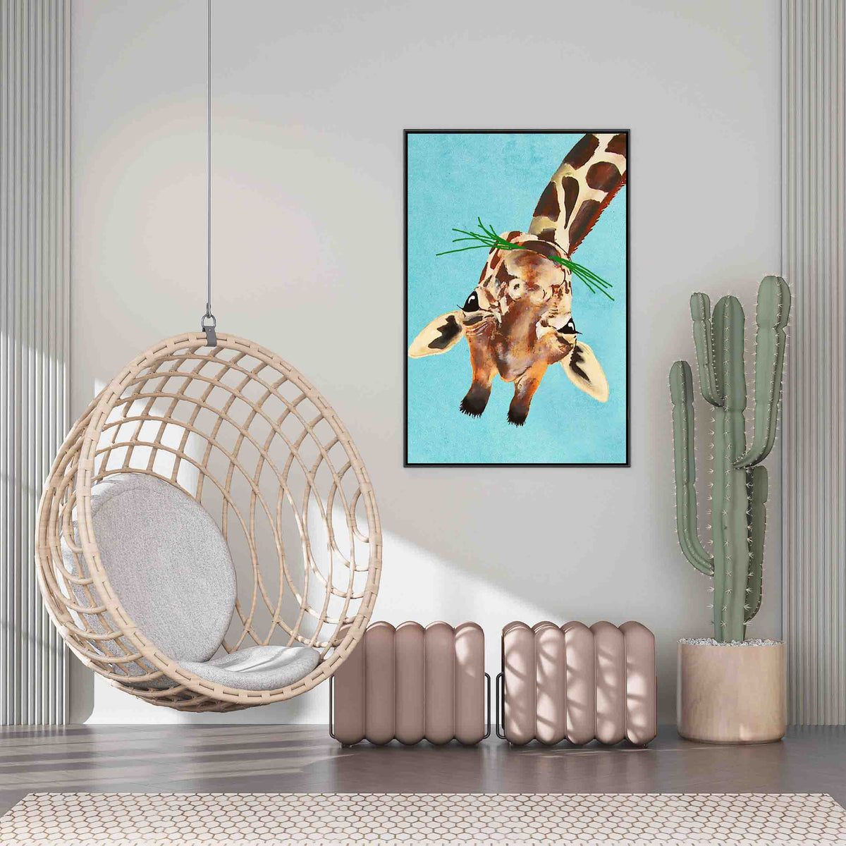 Mossley Axis Giraffe Canvas Wall Art — gallery image 3