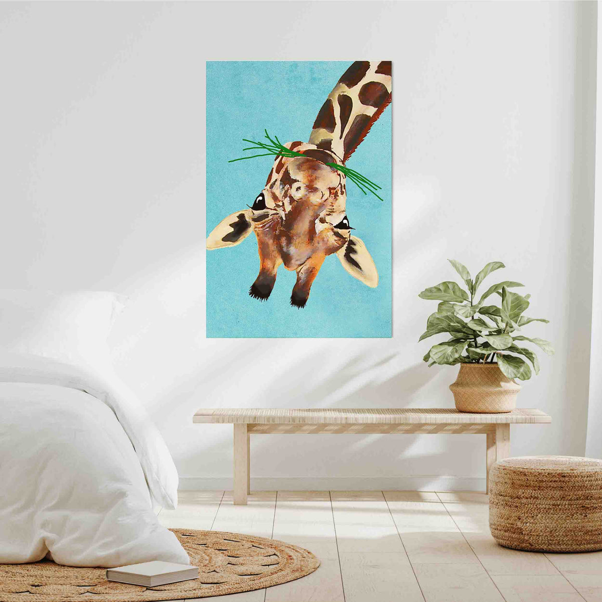 Mossley Axis Giraffe Canvas Wall Art — gallery image 9