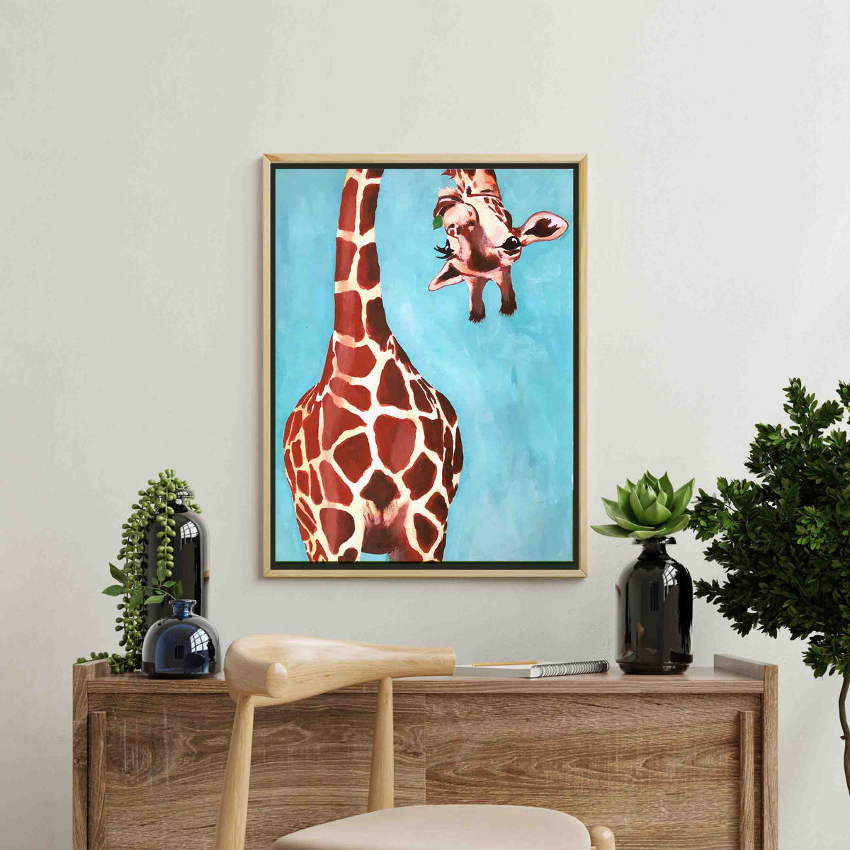 Langford Axis Giraffe Canvas Wall Art — gallery image 5