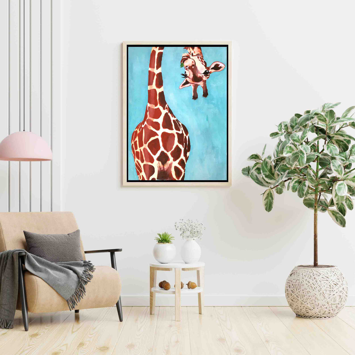 Langford Axis Giraffe Canvas Wall Art — gallery image 6