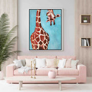Langford Axis Giraffe Canvas Wall Art — gallery image 7