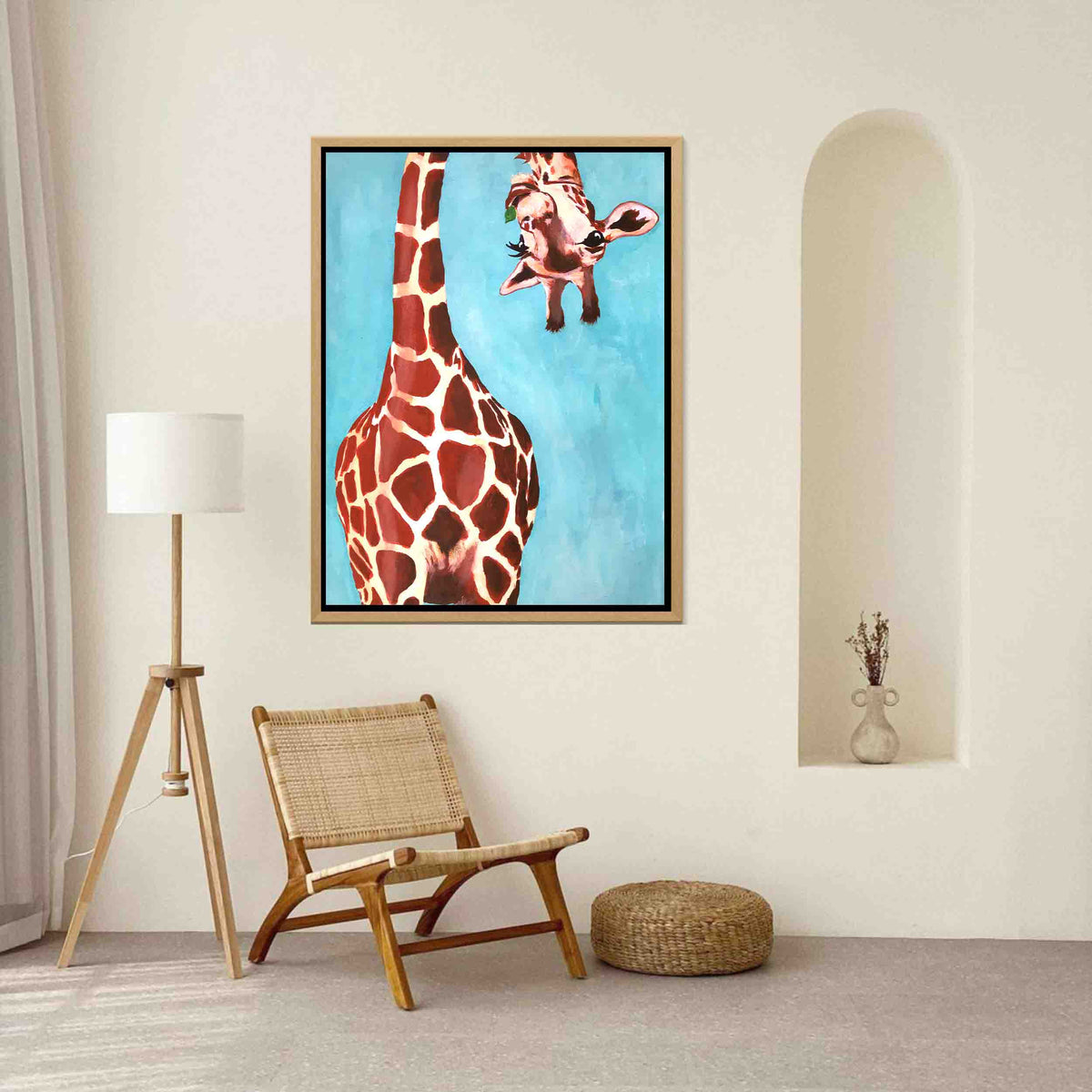 Langford Axis Giraffe Canvas Wall Art — gallery image 2