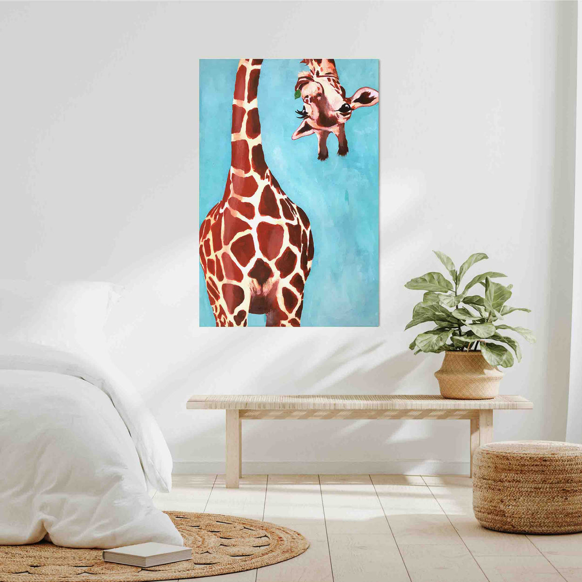 Langford Axis Giraffe Canvas Wall Art — gallery image 9