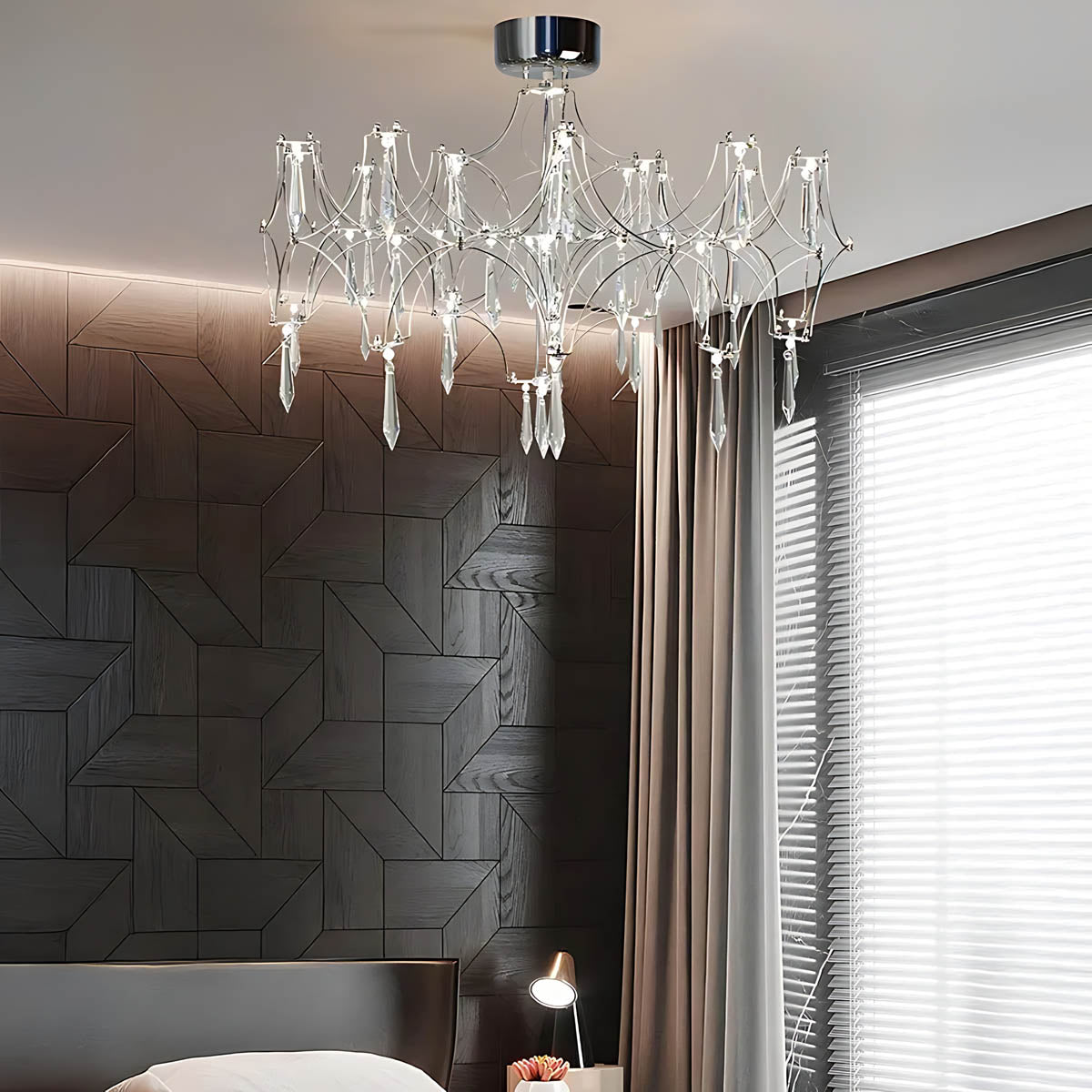 Waverley Frame Crystal Chandelier — gallery image 11
