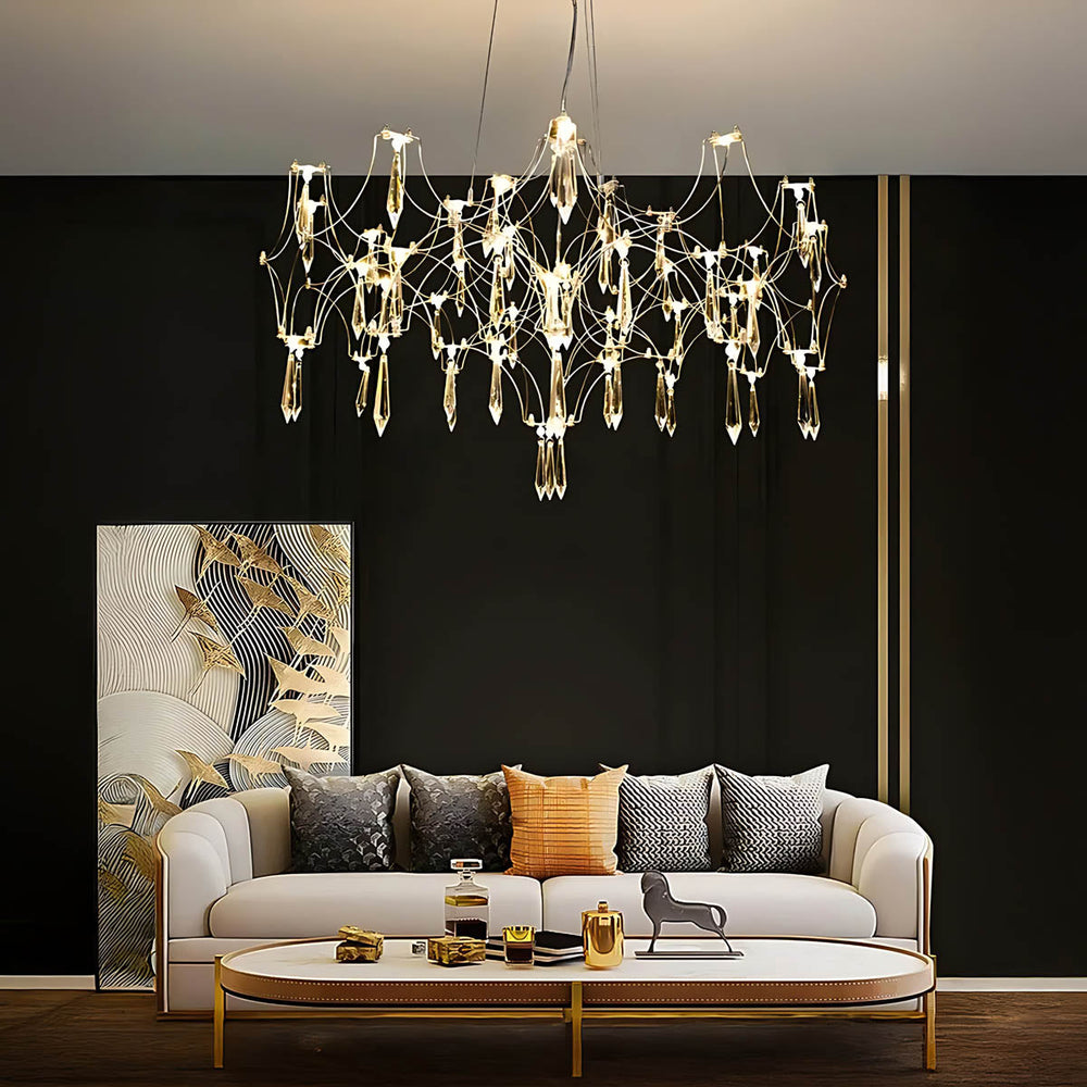 Waverley Frame Crystal Chandelier — gallery image 4