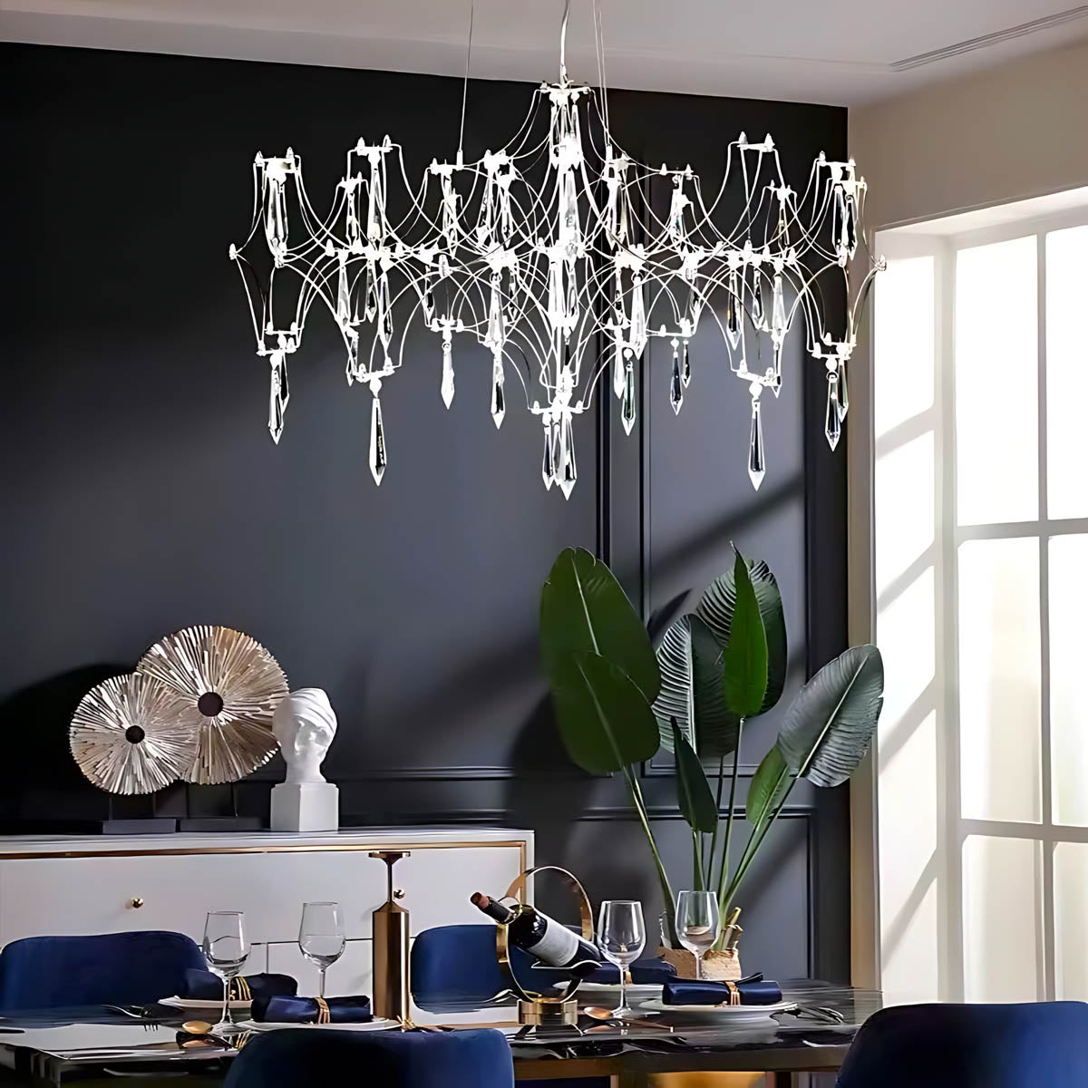 Waverley Frame Crystal Chandelier — gallery image 9