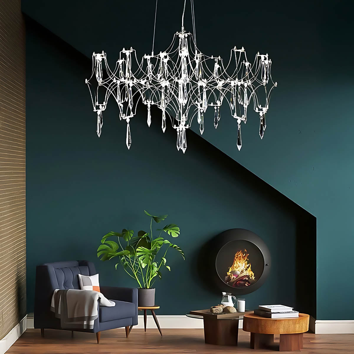 Waverley Frame Crystal Chandelier — gallery image 7