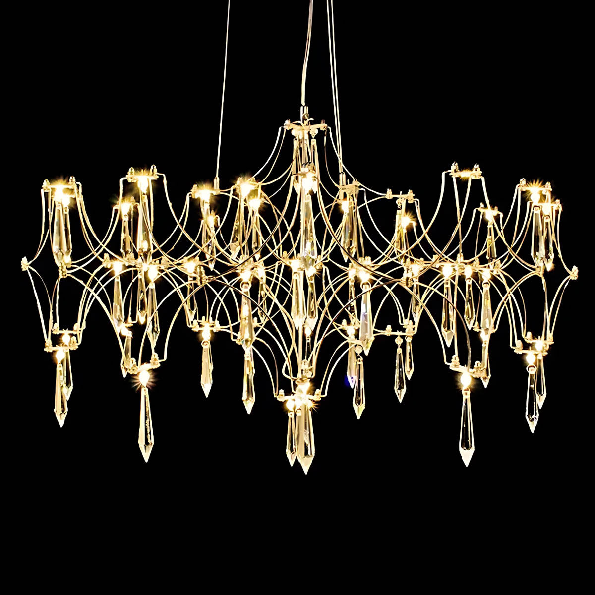 Waverley Frame Crystal Chandelier — gallery image 15