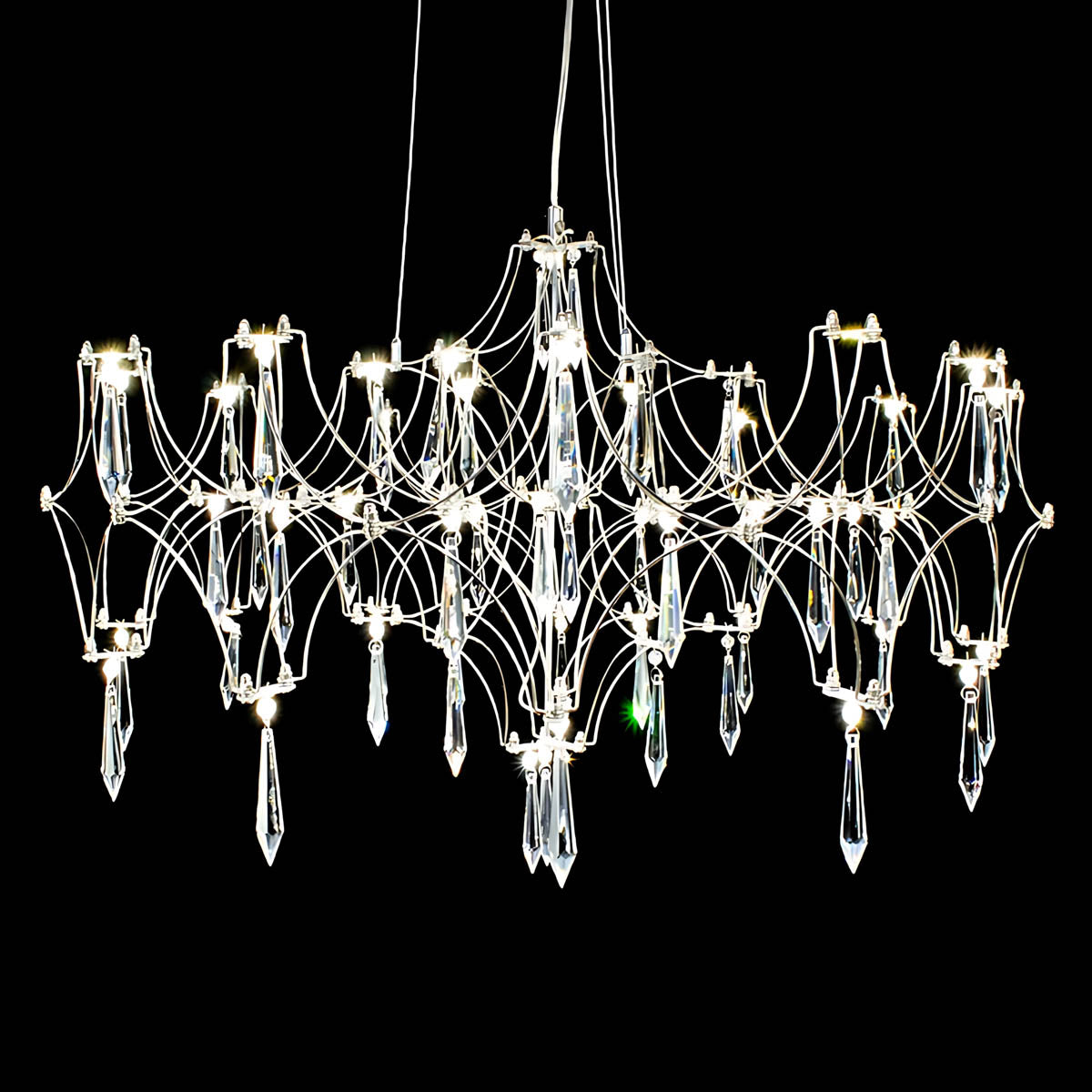 Waverley Frame Crystal Chandelier — gallery image 16
