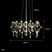 Waverley Frame Crystal Chandelier — gallery image 17