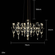 Waverley Frame Crystal Chandelier — gallery image 18