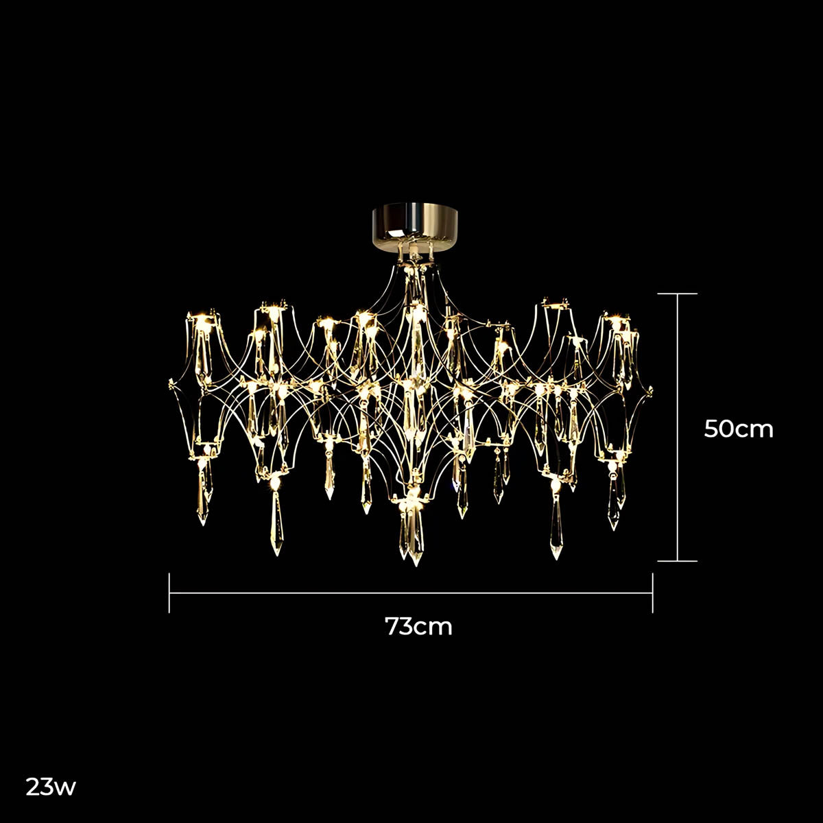 Waverley Frame Crystal Chandelier — gallery image 21