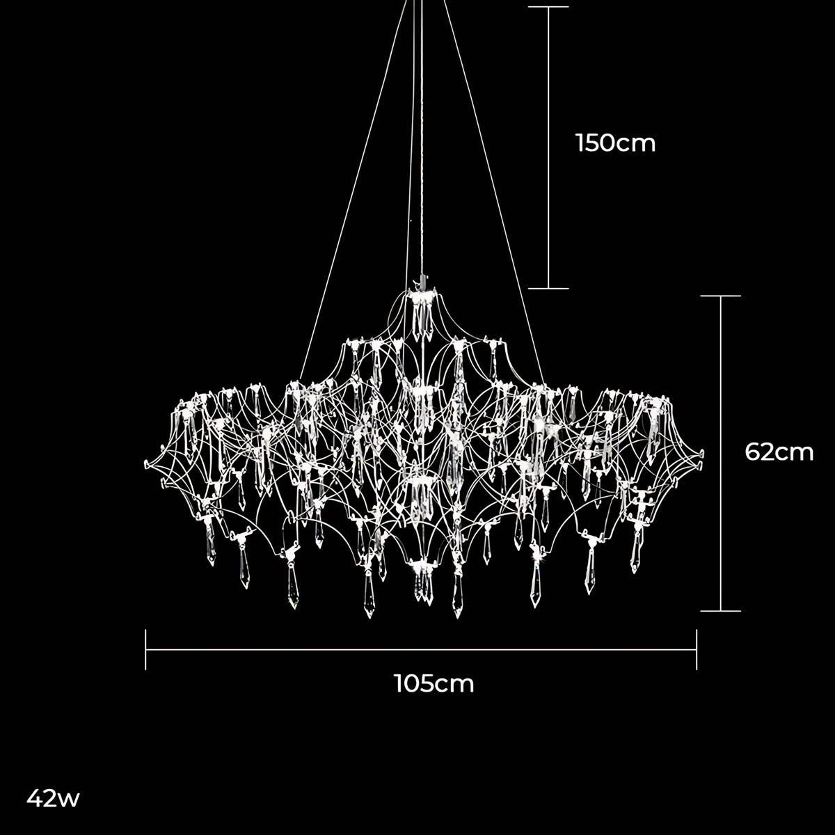 Waverley Frame Crystal Chandelier — gallery image 25