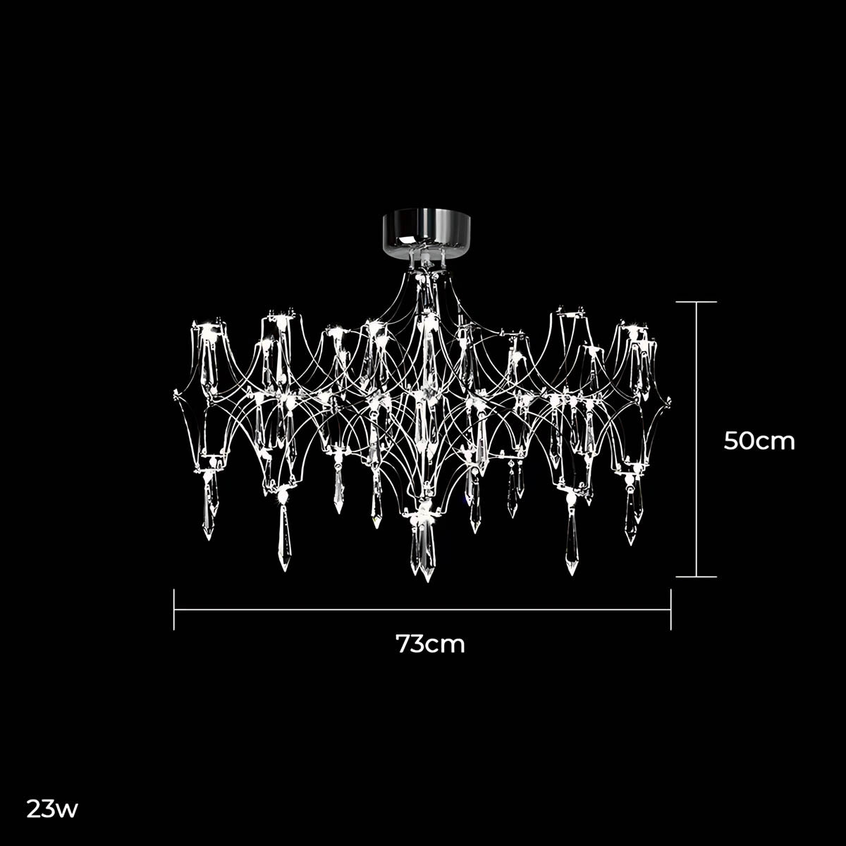 Waverley Frame Crystal Chandelier — gallery image 27