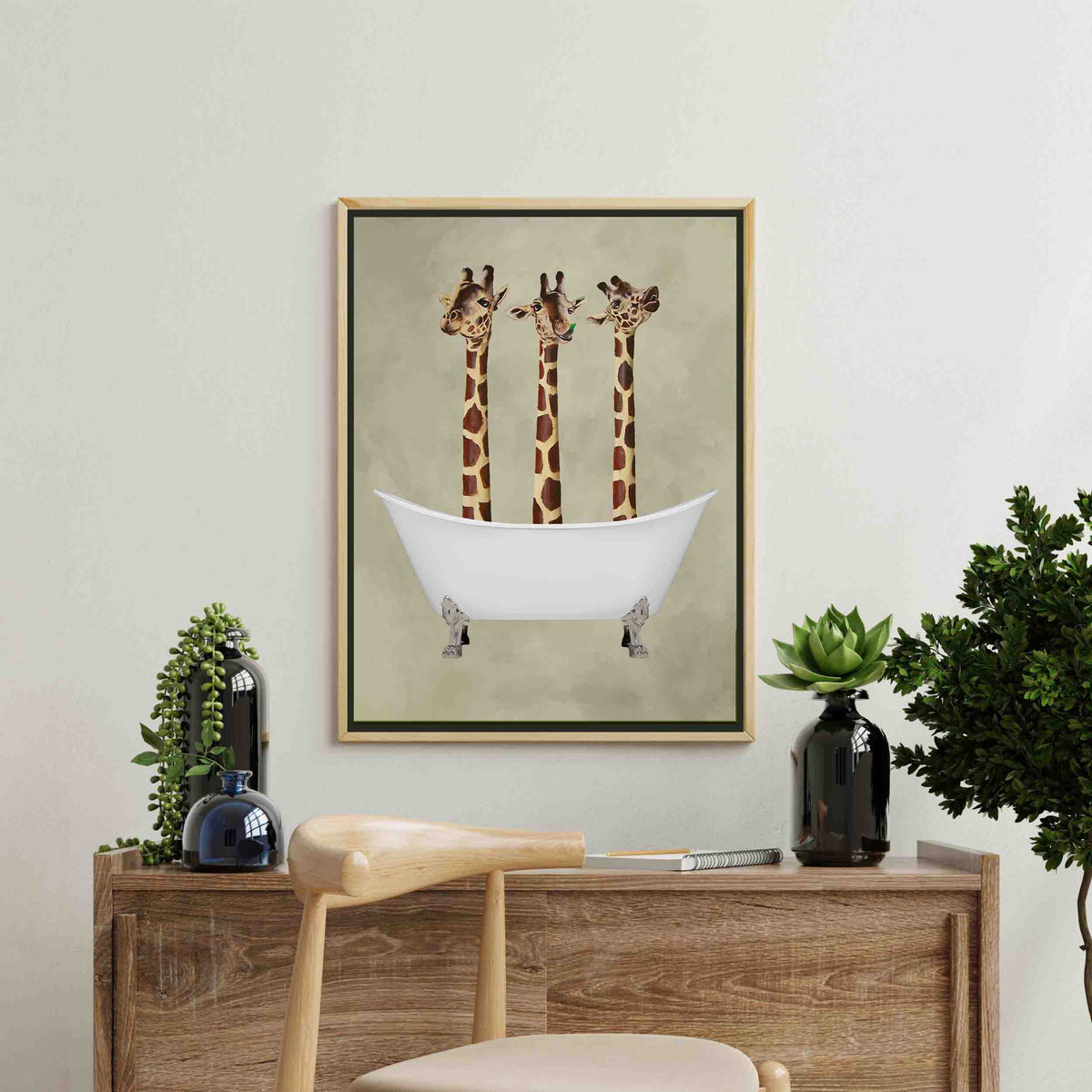 Hartley Axis Giraffe Canvas Wall Art — gallery image 5