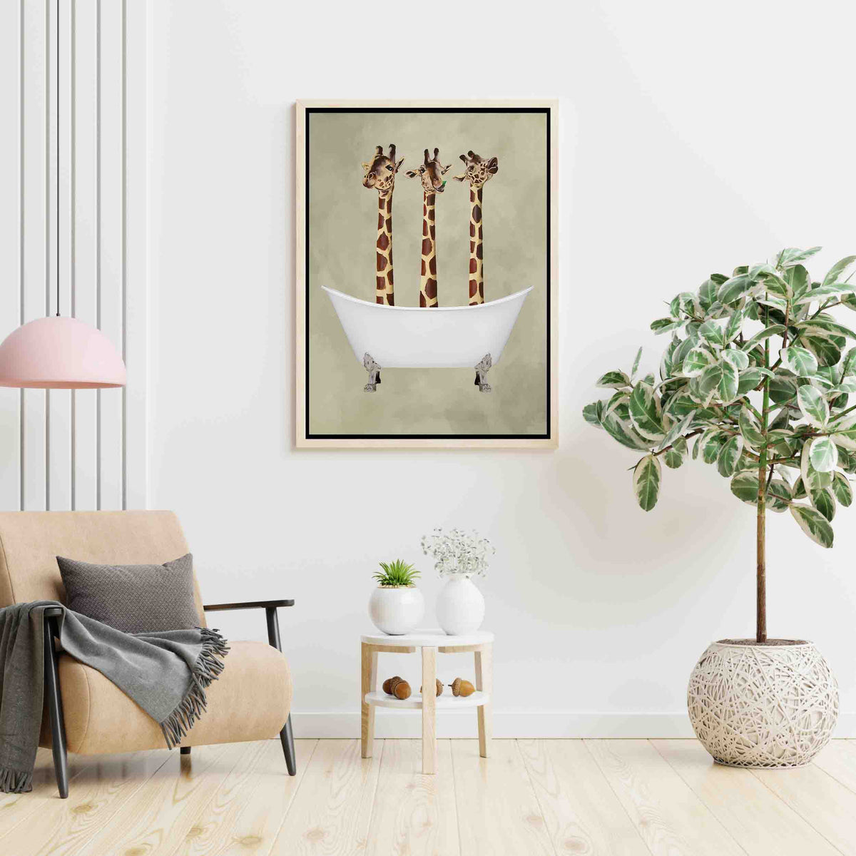 Hartley Axis Giraffe Canvas Wall Art — gallery image 6