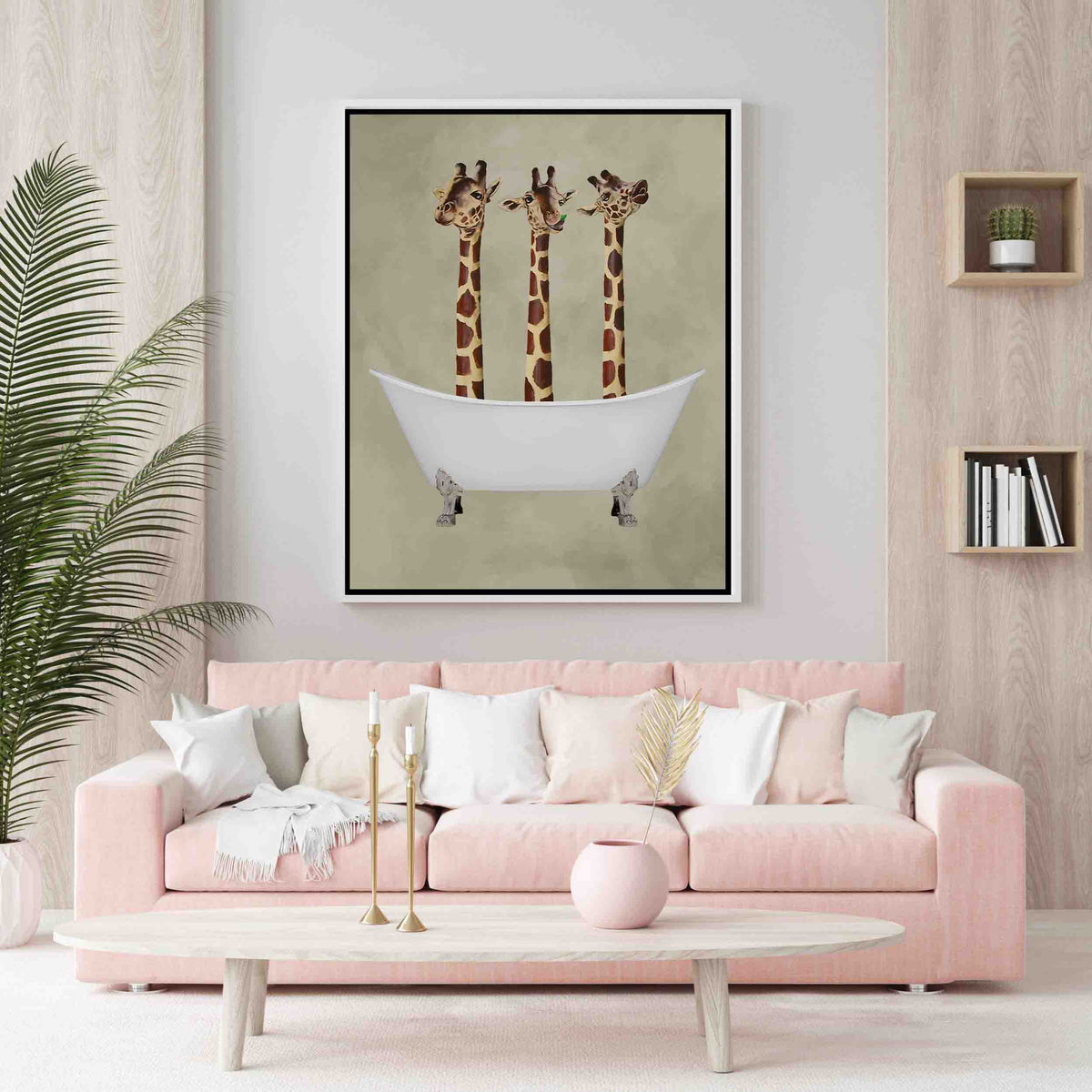 Hartley Axis Giraffe Canvas Wall Art — gallery image 7