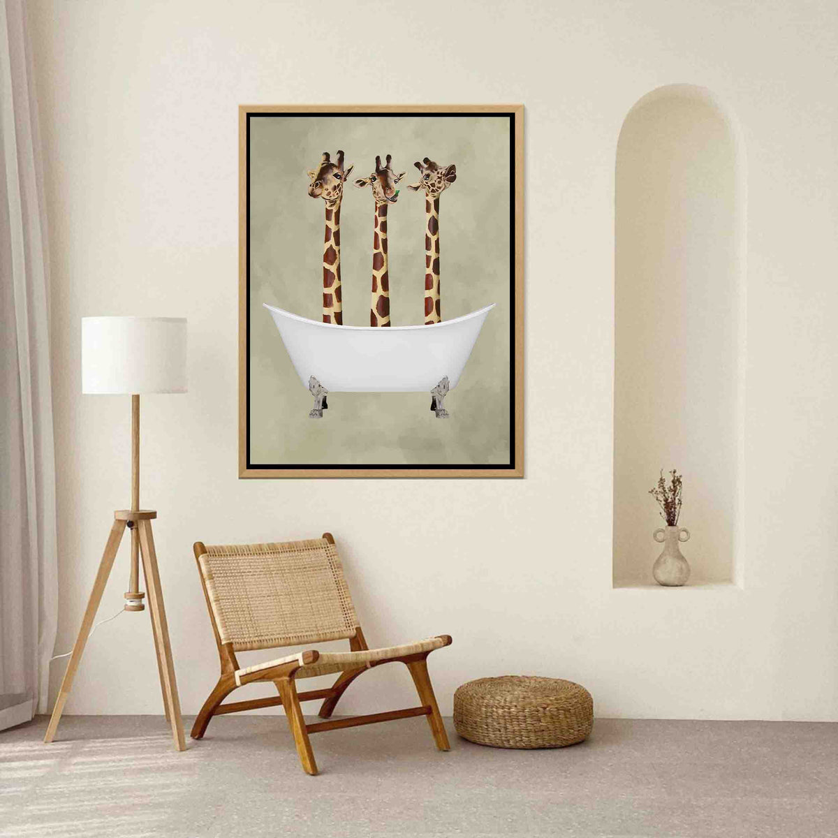 Hartley Axis Giraffe Canvas Wall Art — gallery image 2