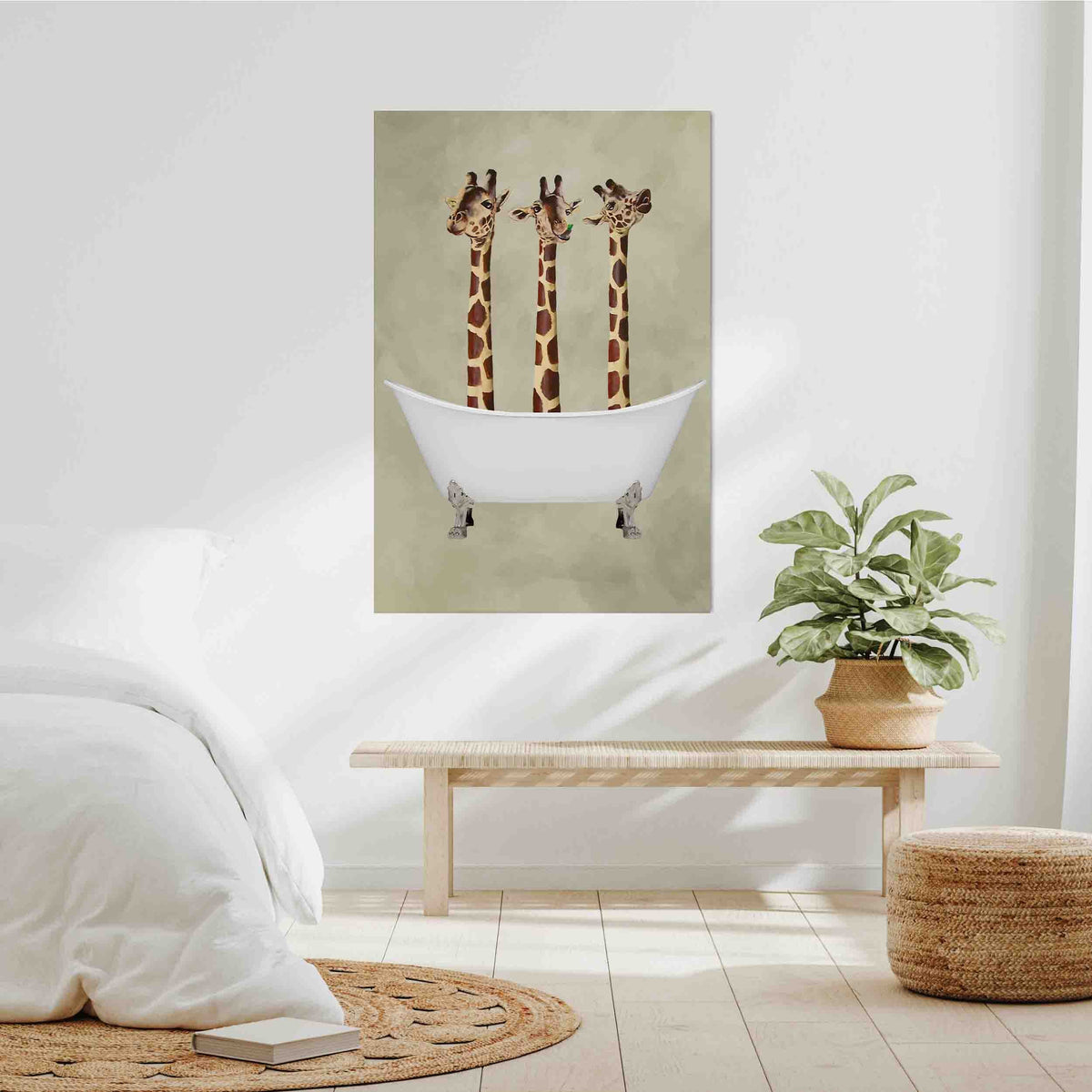 Hartley Axis Giraffe Canvas Wall Art — gallery image 9