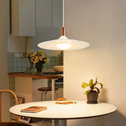 Elmwood Frame Iron Pendant Light — gallery image 2