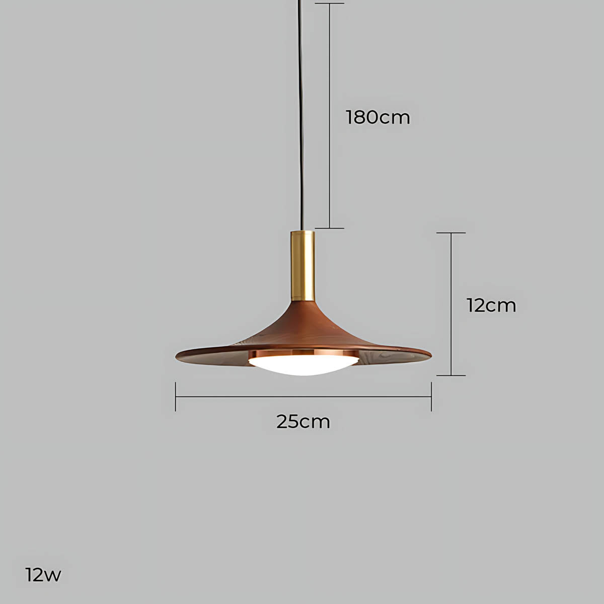 Elmwood Frame Iron Pendant Light — gallery image 19