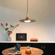 Elmwood Frame Iron Pendant Light — gallery image 5