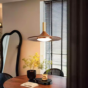 Elmwood Frame Iron Pendant Light — gallery image 9