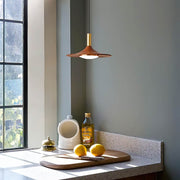 Elmwood Frame Iron Pendant Light — gallery image 10