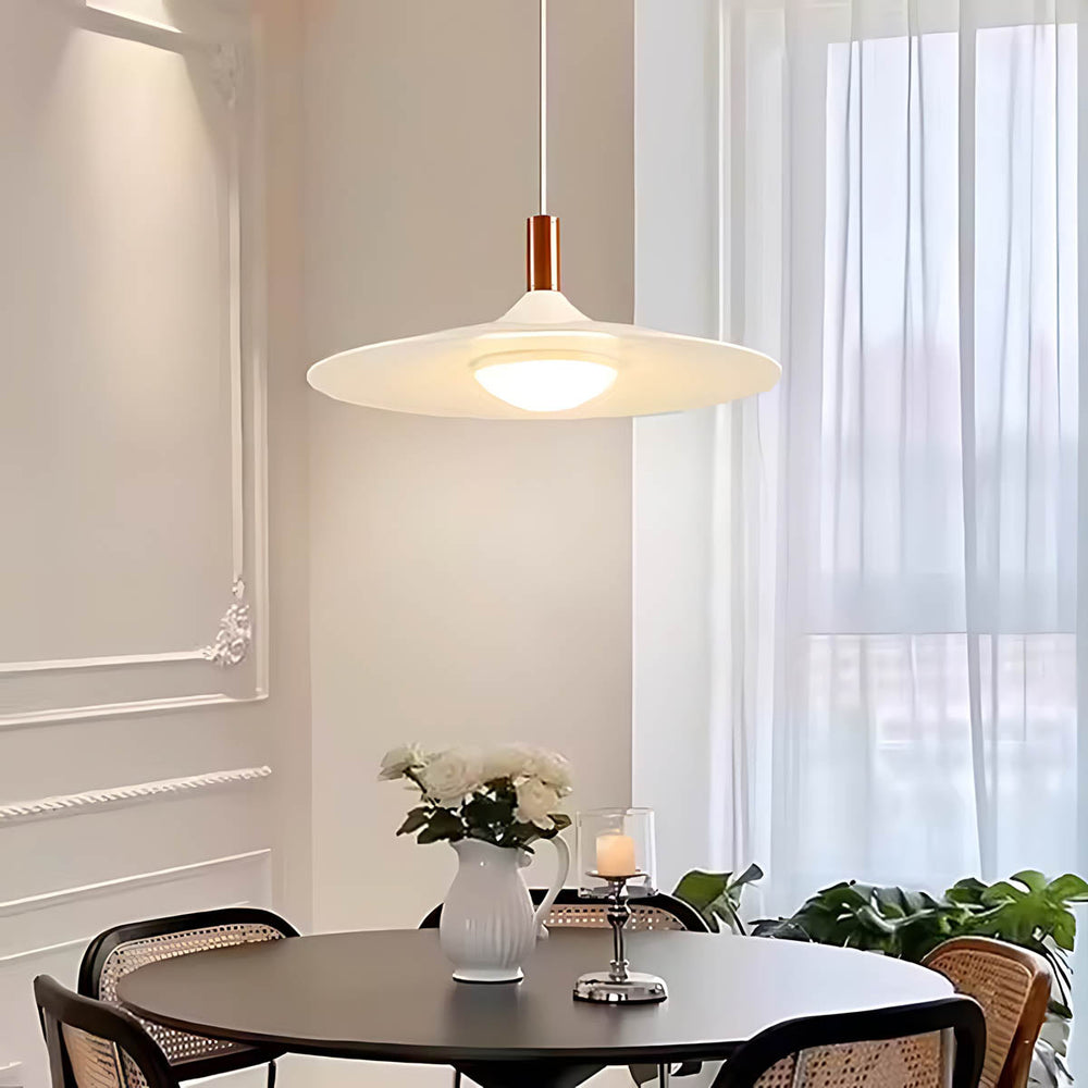 Elmwood Frame Iron Pendant Light — gallery image 4