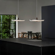 Beechwood Frame Aluminum Pendant Light — gallery image 9