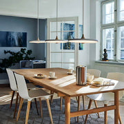 Beechwood Frame Aluminum Pendant Light — gallery image 4