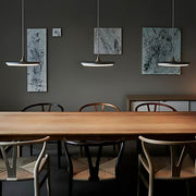 Beechwood Frame Aluminum Pendant Light — gallery image 10