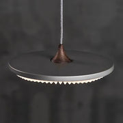 Beechwood Frame Aluminum Pendant Light — gallery image 16