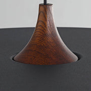 Beechwood Frame Aluminum Pendant Light — gallery image 15