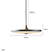 Beechwood Frame Aluminum Pendant Light — gallery image 18