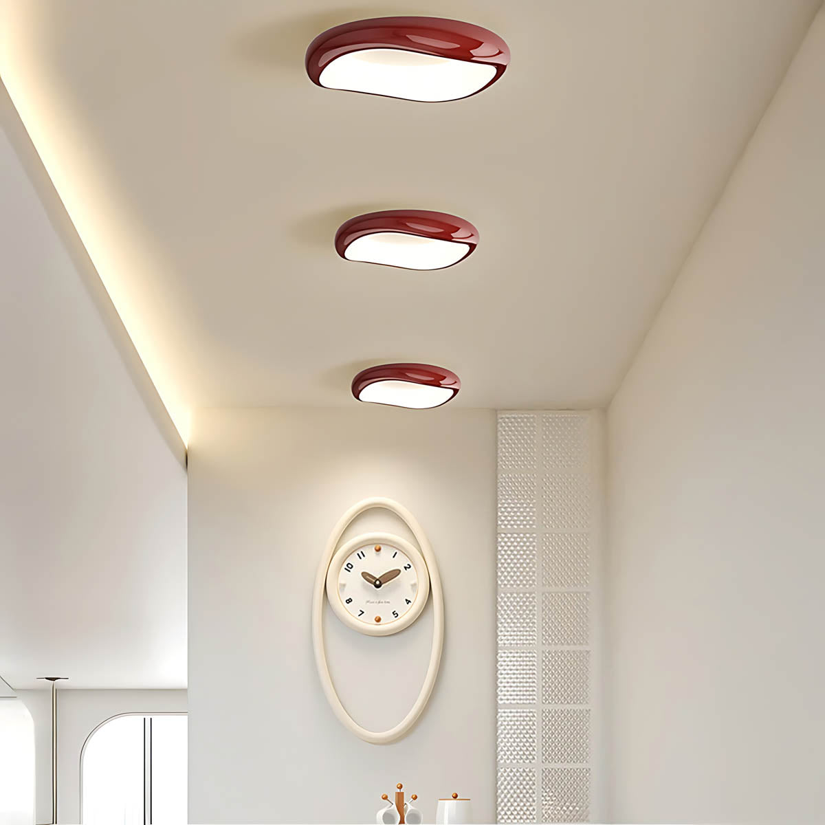 Bayberry Frame Acrylic Pebble Ceiling Light — gallery image 7