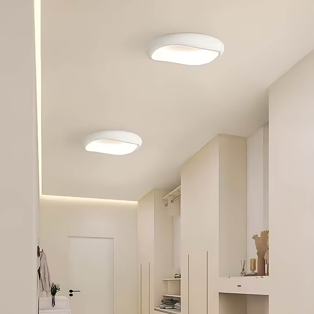 Bayberry Frame Acrylic Pebble Ceiling Light — gallery image 11