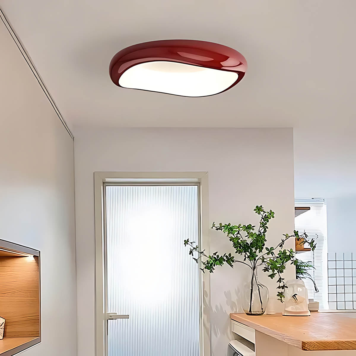 Bayberry Frame Acrylic Pebble Ceiling Light — gallery image 8