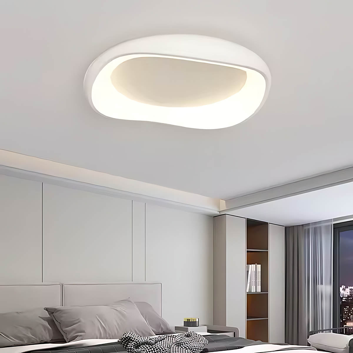 Bayberry Frame Acrylic Pebble Ceiling Light — gallery image 14