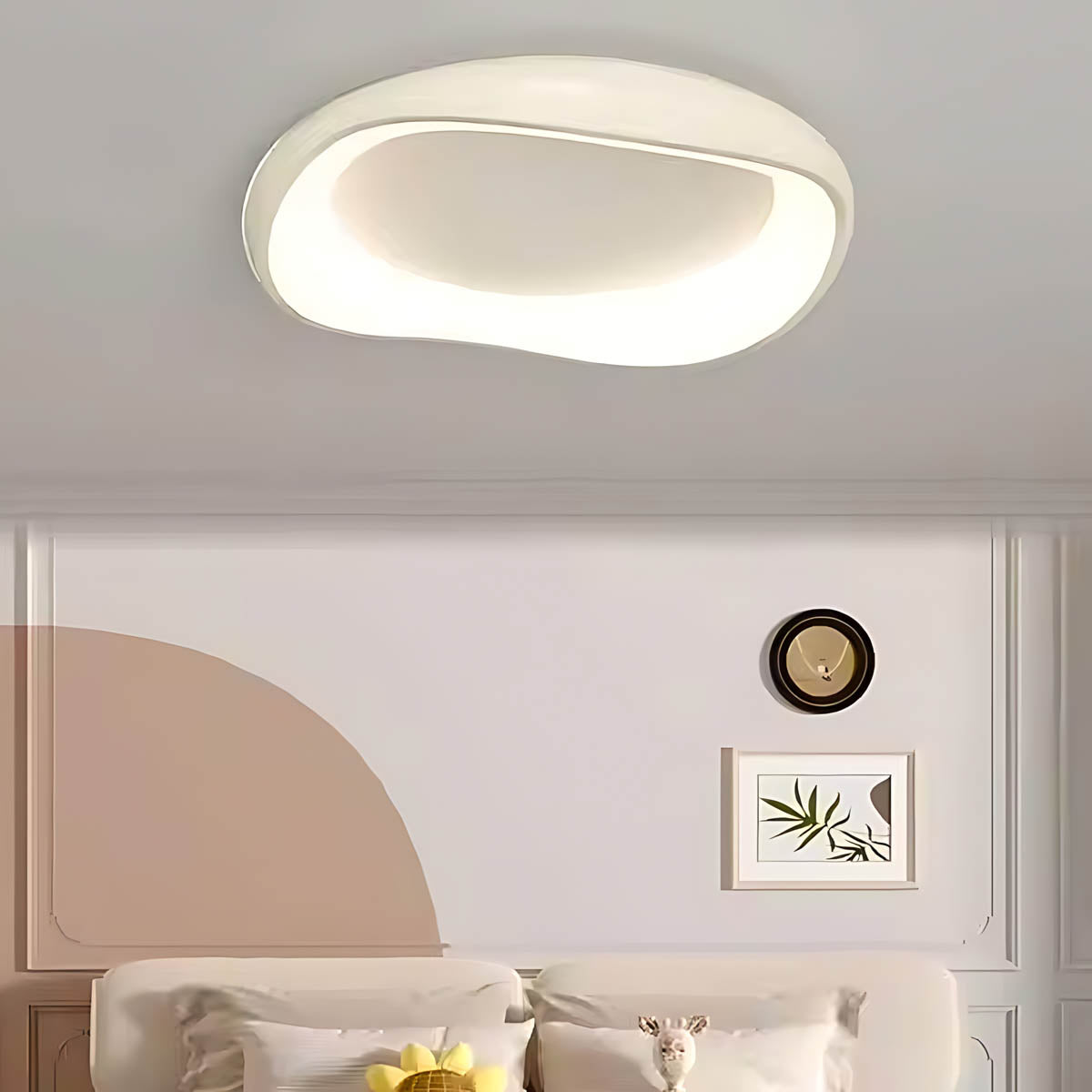 Bayberry Frame Acrylic Pebble Ceiling Light — gallery image 16