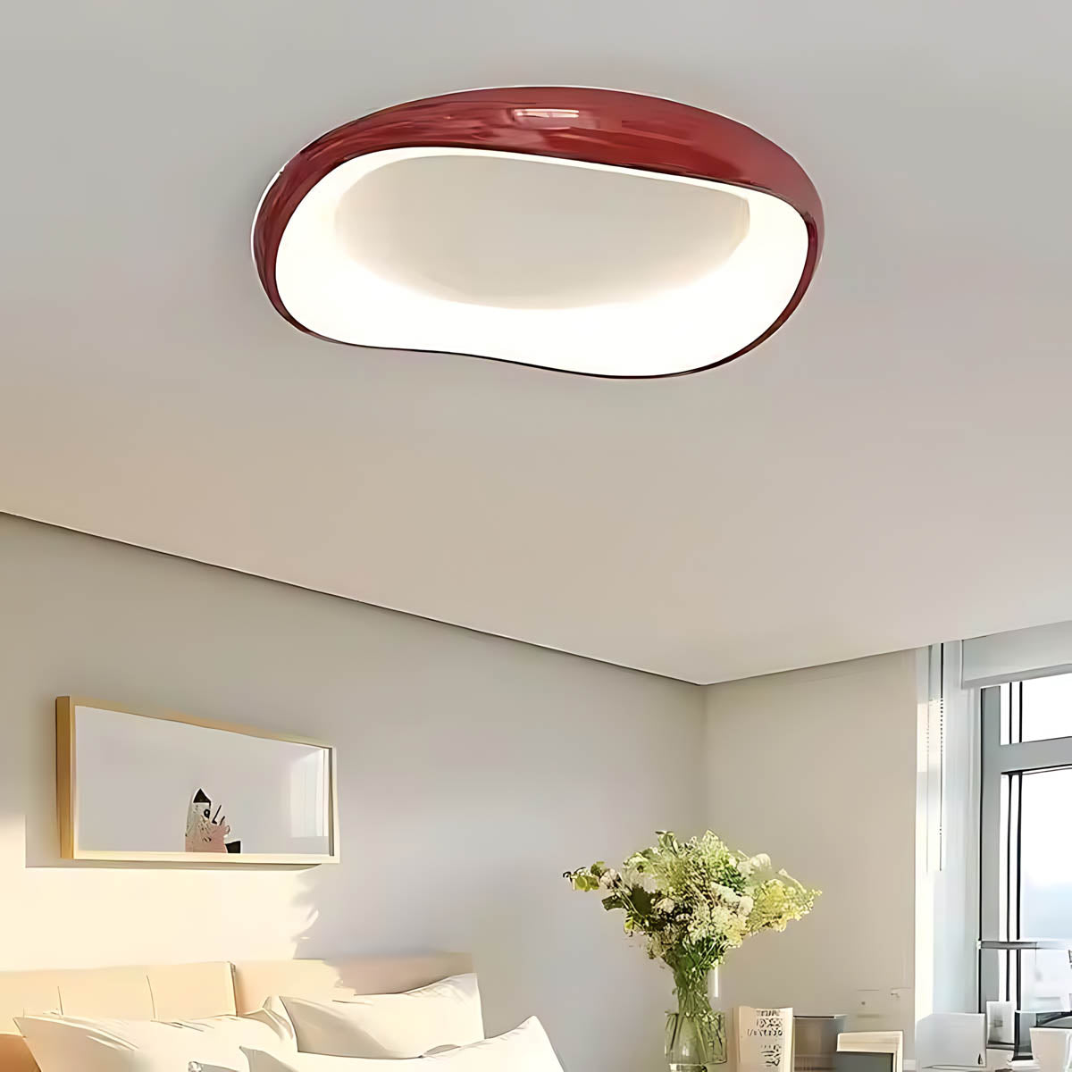 Bayberry Frame Acrylic Pebble Ceiling Light — gallery image 10
