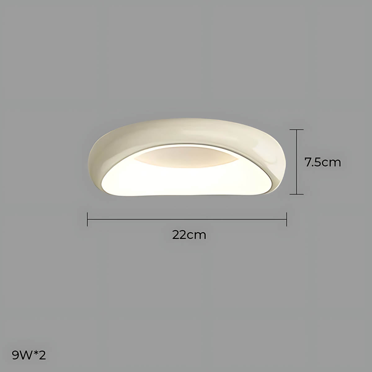 Bayberry Frame Acrylic Pebble Ceiling Light — gallery image 18